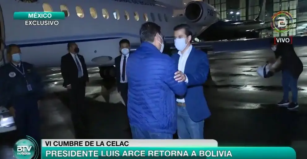 Arce retorna a Bolivia tras participar en la VI Cumbre de la Celac en M&eacute;xico.