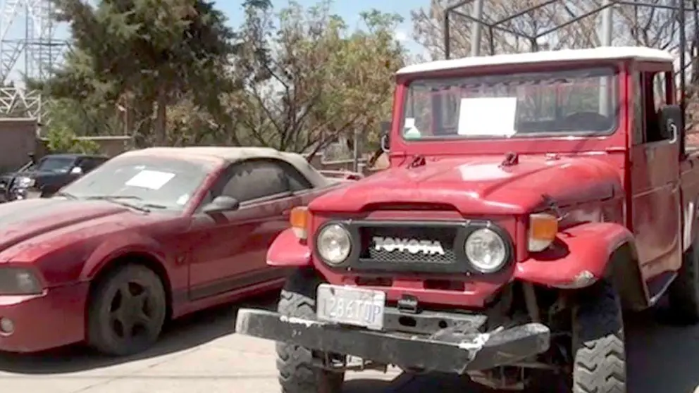 Los motorizados recuperados por Diprove Cochabamba. CORTESÍA