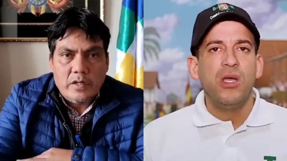 Diputado H&eacute;ctor Arce y Luis Fernando Camacho, Gobernador de Santa Cruz
