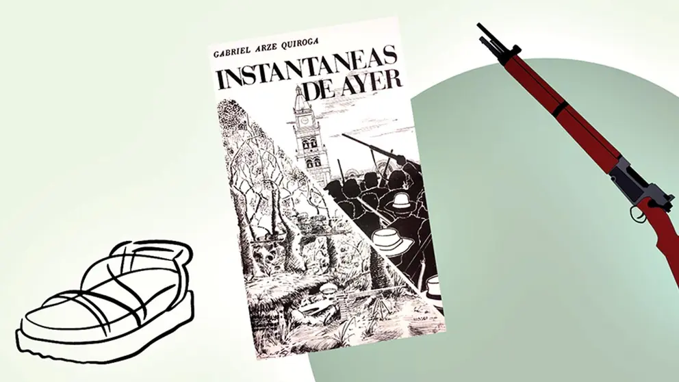 Portada de la obra &lsquo;Instantáneas de ayer&rsquo; (1984), del médico Gabriel Arze Quiroga.      CORTESÍA AUTOR