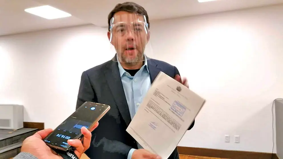 El senador Erick Morón, de la bancada de Creemos. ERBOL