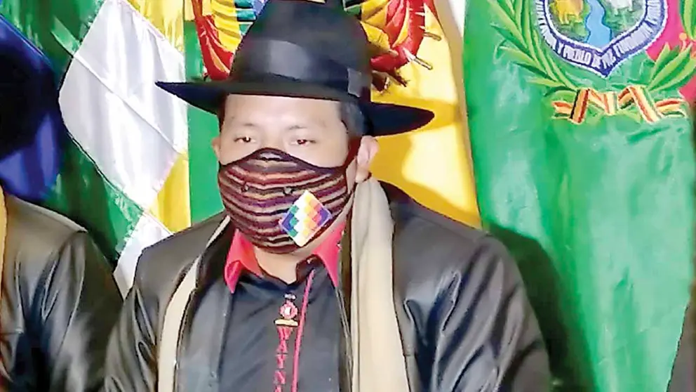 El gobernador de La Paz, Santos Quispe. ERBOL