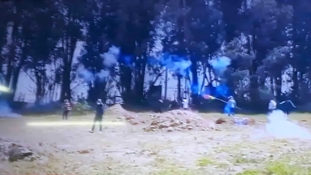 Imagen de los enfrentamientos. CAPTURA RED UNO