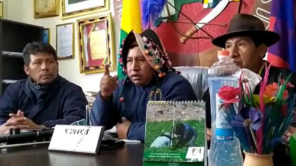 Rojas se pronunci&oacute; en conferencia de prensa. Foto: ERBOL.