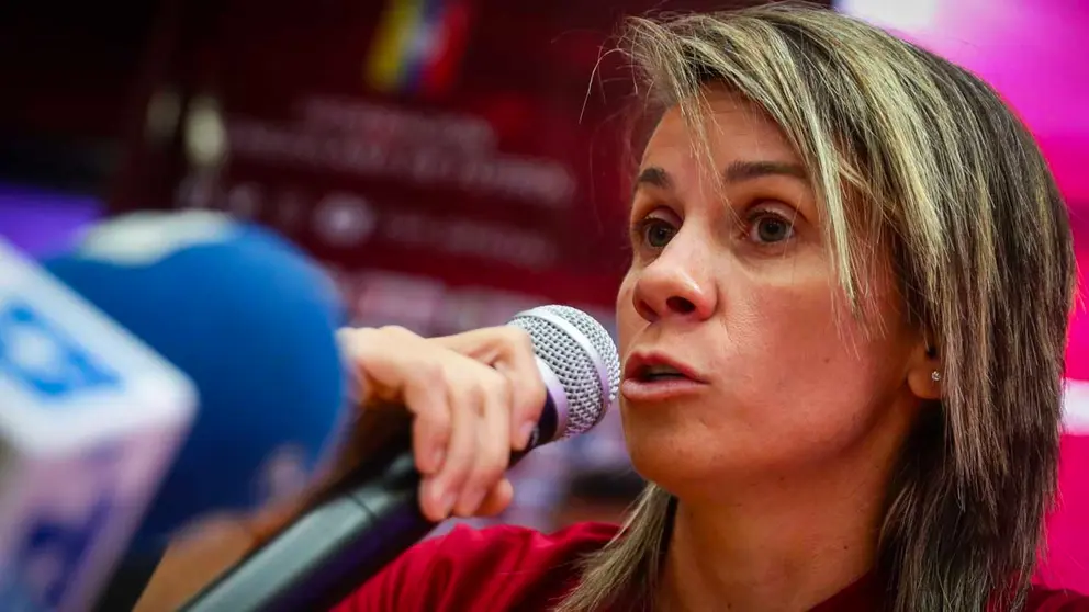 La italiana Pamela Conti, entrenadora de la selección de fútbol femenina venezolana, en fotografía de archivo. EFE