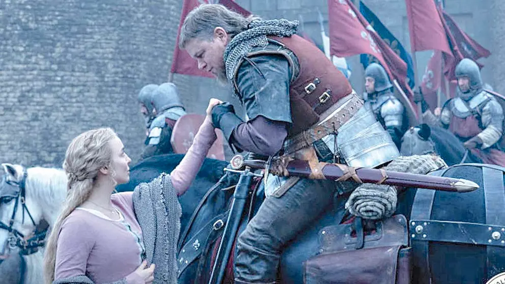 Jodie Comer y Matt Damon en la cinta medieval &ldquo;El Último Duelo&rdquo;. 20TH CENTURY STUDIOS