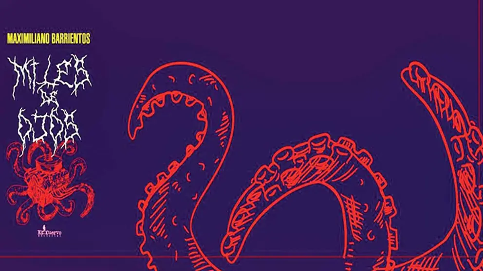 Arte promocional de &lsquo;Miles de ojos&rsquo;, la nueva novela de Maximiliano Barrientos. EL CUERVO