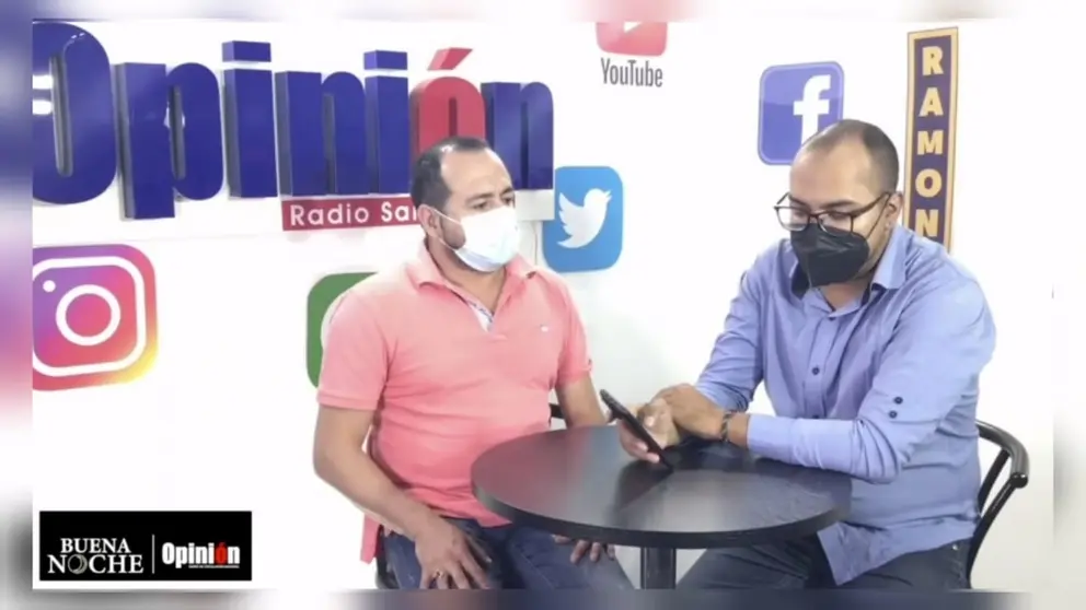 El dirigente departamental del sector gremial de Cochabamba, Rusell Campos, en una entrevista con el programa Buena Noche de OPINI&Oacute;N.