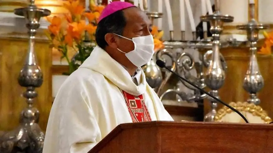 El monse&ntilde;or Ricardo Centellas, esta jornada. ARQUIDI&Oacute;CESIS DE SUCRE