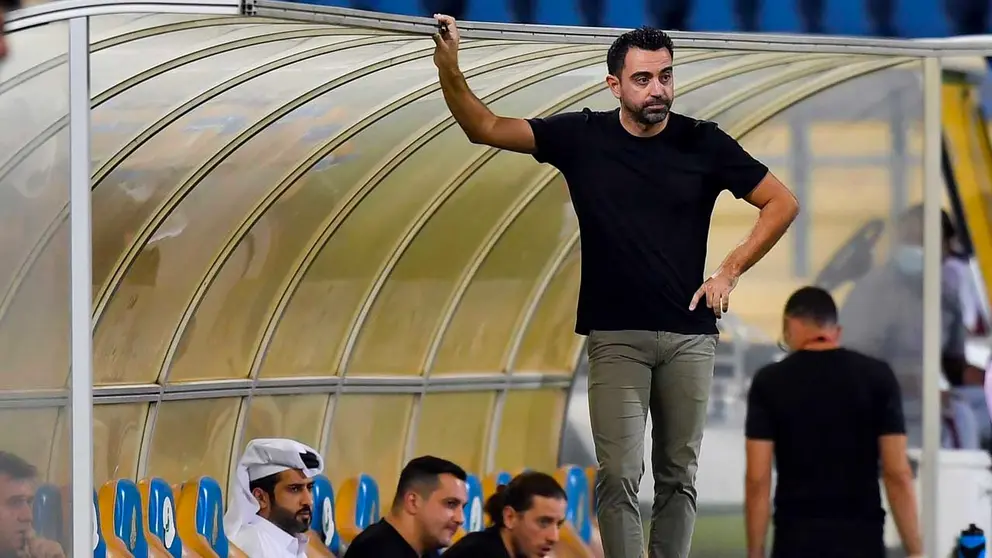 El entrenador Xavi Hernández. EFE
