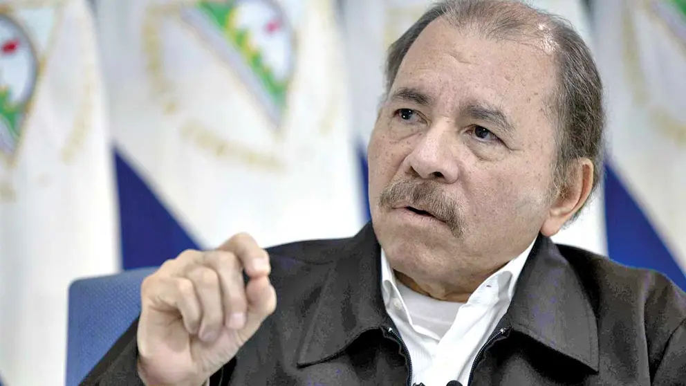 El reelecto presidente de Nicaragua, Daniel Ortega, durante una entrevista en 2018. FOTOS- EFE