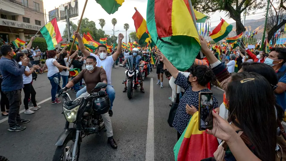 La Resistencia Juvenil Cochala (RJC) durante una movilización. DICO SOLÍS