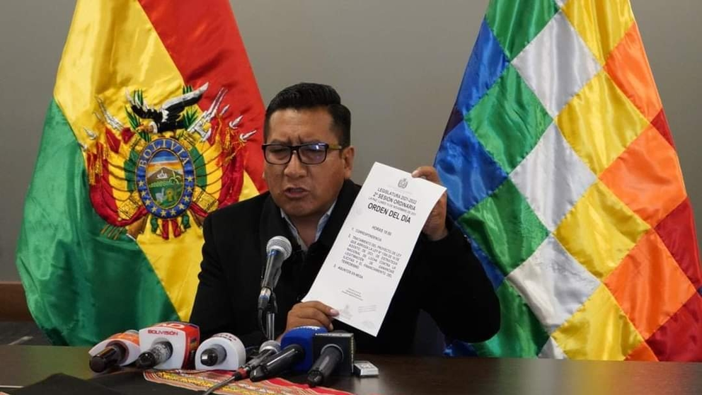 El presidente de la C&aacute;mara de Diputados. ABI