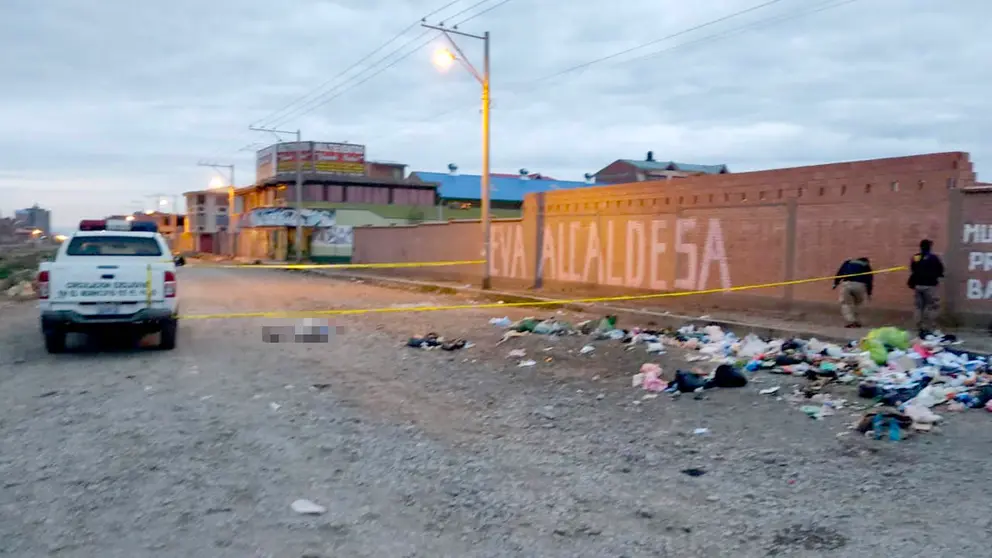 Hallan el cuerpo sin vida de una mujer en La Paz. CORTESÍA-ERBOL