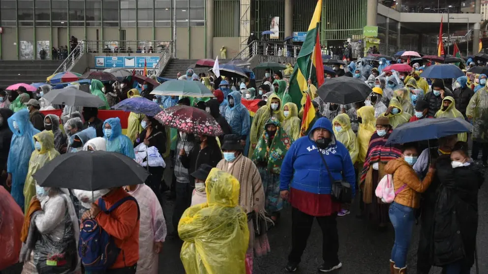 Protesta de la Asamblea de la Paceñidad. APG
