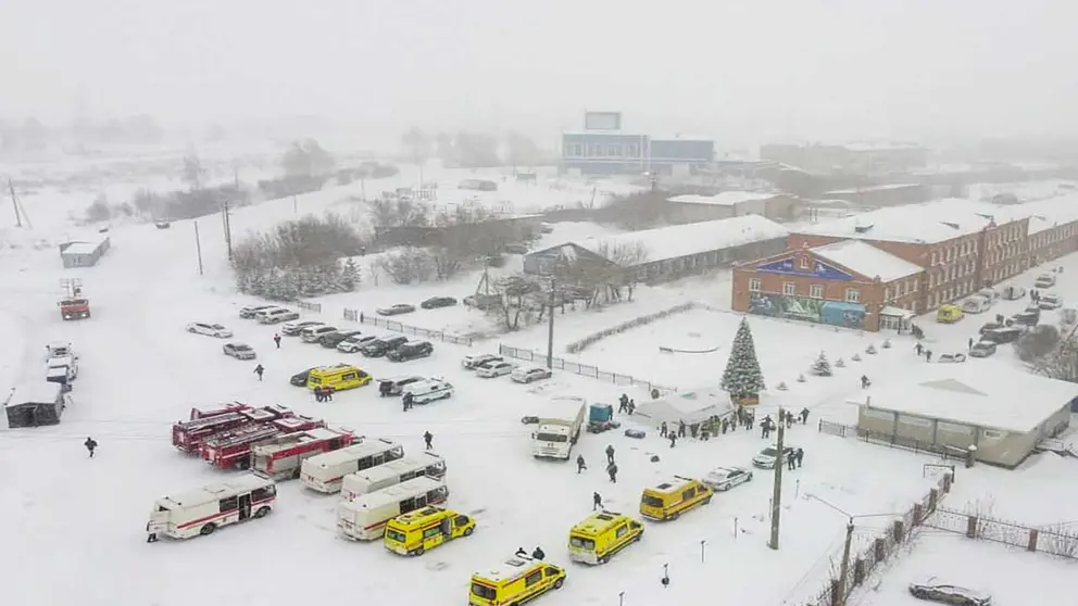 Rusia declara muertos a 46 mineros y 6 rescatistas en una mina de Siberia. EFE