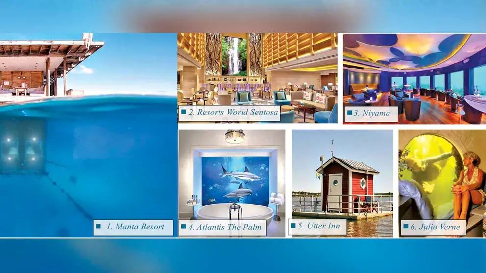 Dormir bajo el mar- los 6 mejores hoteles submarinos del mundo. INFOBAE-PINTEREST