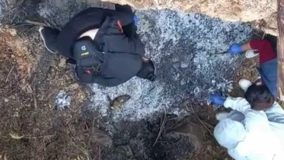 Investigadores hallan restos óseos de dos jóvenes linchados en Vacas. CORTESÍA