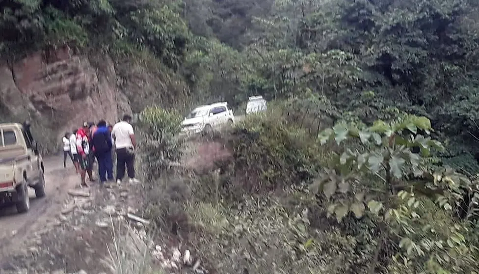 Primeras im&aacute;genes del accidente. ERBOL