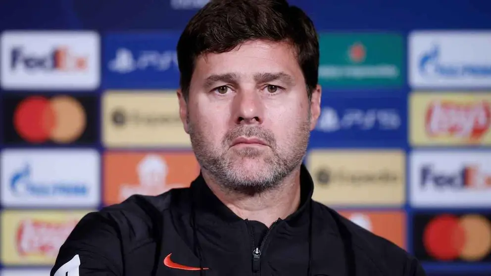 El entrenador del PSG, Mauricio Pochettino, brinda una conferencia de prensa. EFE