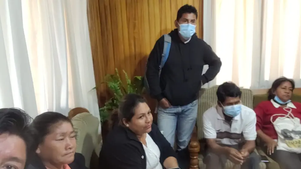 La reuni&oacute;n de representantes yuquis con la ABT. ABEL IAIRA