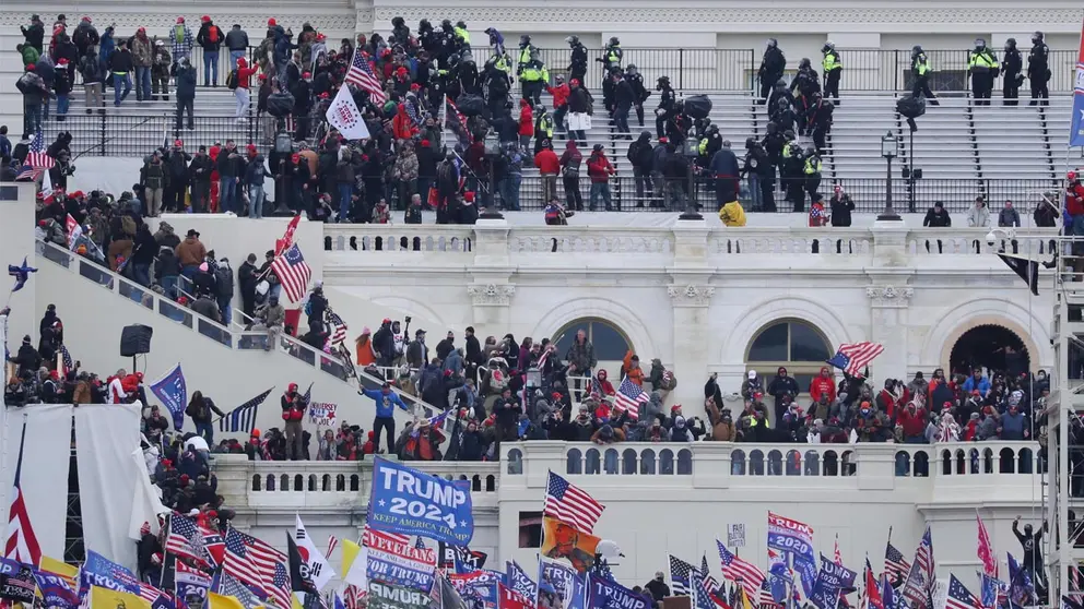 Vista del asalto al Capitolio de EEUU, el 6 de enero de 2021. EFE