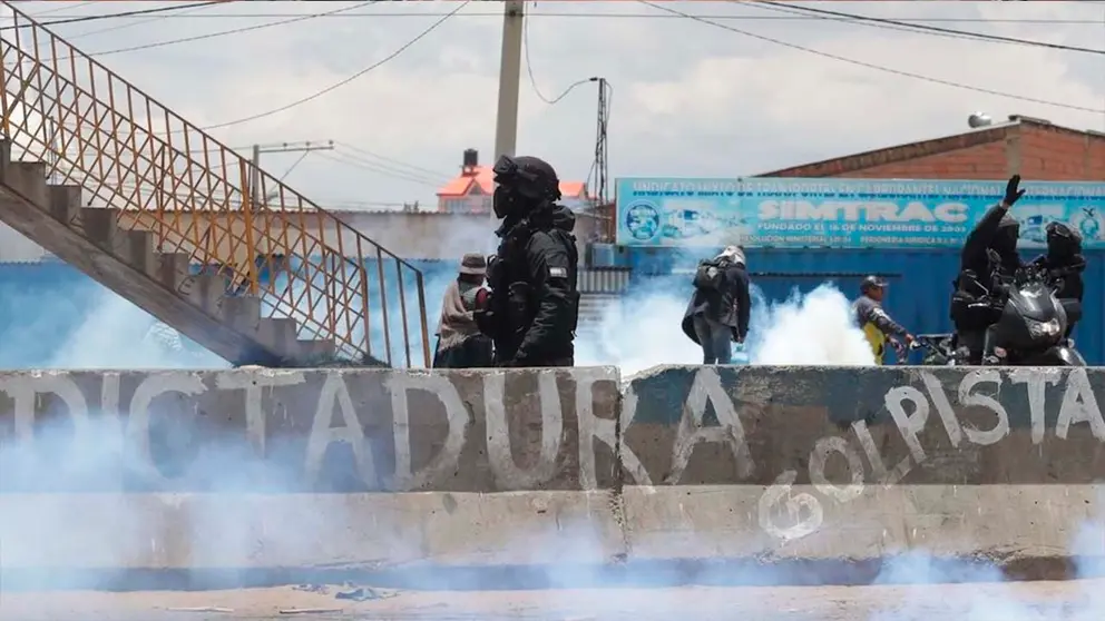 Polic&iacute;as y militares en los conflictos de 2019 en Senkata. ARCHIVO