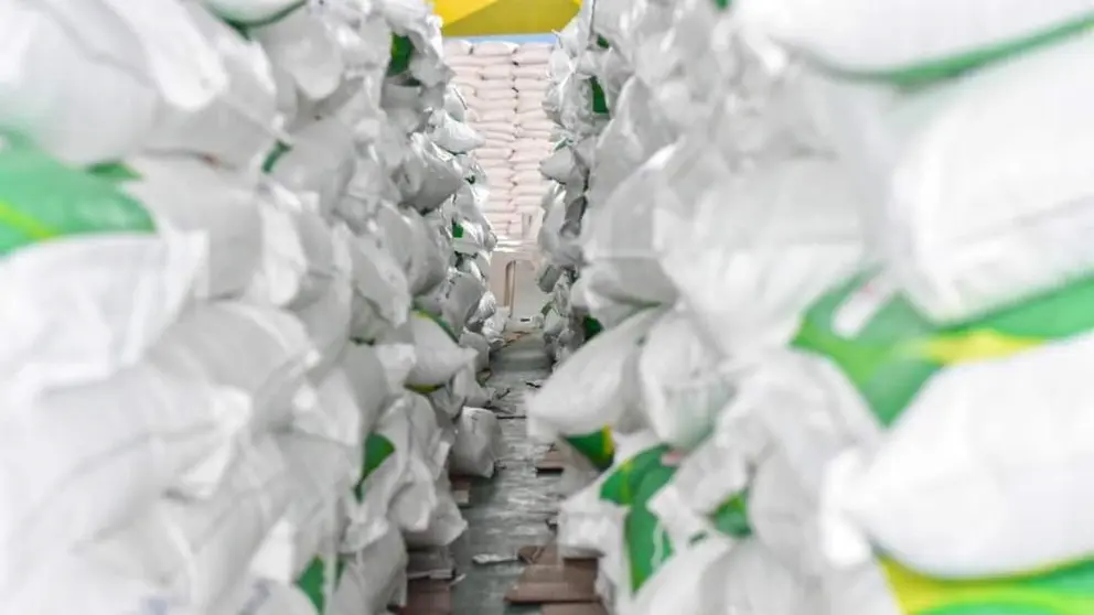 Los fertilizantes producidos en la planta de urea y amoniaco en el Tr&oacute;pico de Cochabamba. RKC