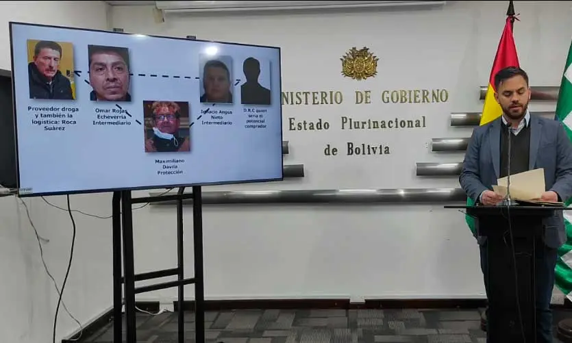 Del Castillo mostr&oacute; el esquema identificado. ERBOL
