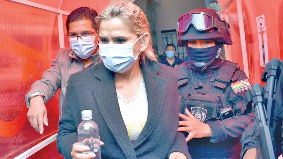 La expresidenta Jeanine Áñez. APG