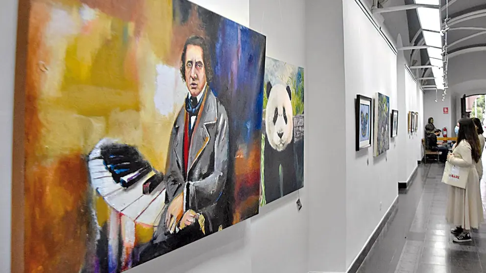 Cinco artistas participan en la exposición colectiva. NOÉ PORTUGAL