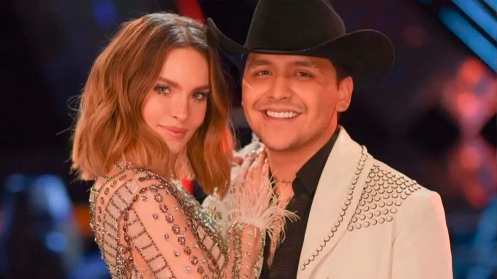 Belinda y Cristian Nodal en un evento. Gentileza AGENCIA REFORMA