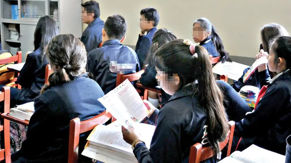Un grupo de escolares en un aula./ ARCHIVO