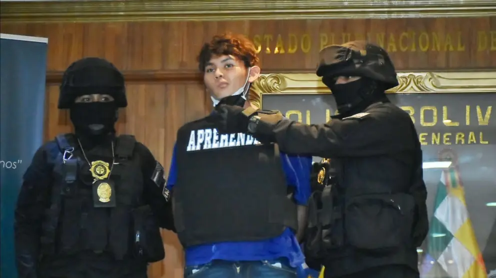 Vladimir I., principal acusado del feminicidio de Vania T., en La Paz. APG