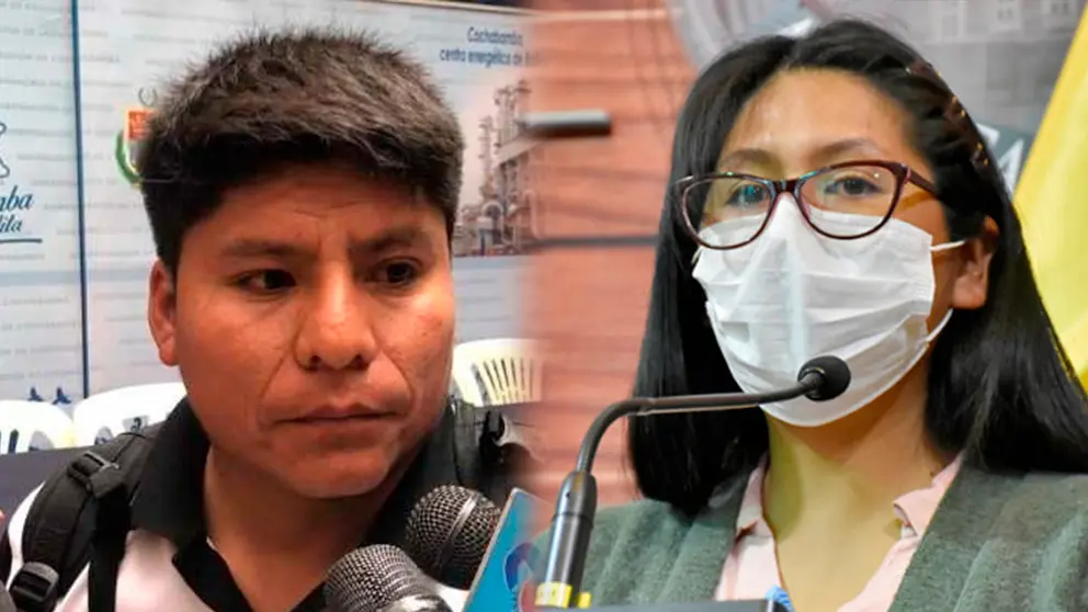 Leonardo Loza y Eva Copa. 