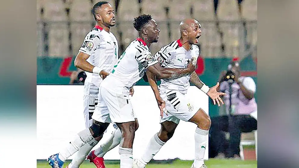 Los ghaneses festejan su pase a Catar. FEDERACIÓN DE GHANA