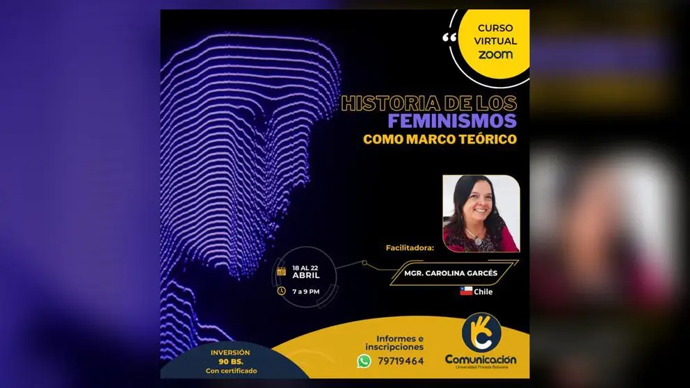 Afiche del curso.       UPB