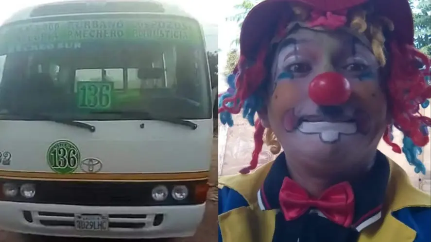 Wilber C&aacute;ceres, el chofer que se visti&oacute; de payasito y no cobr&oacute; pasajes a los ni&ntilde;os en su d&iacute;a, en Santa Cruz.