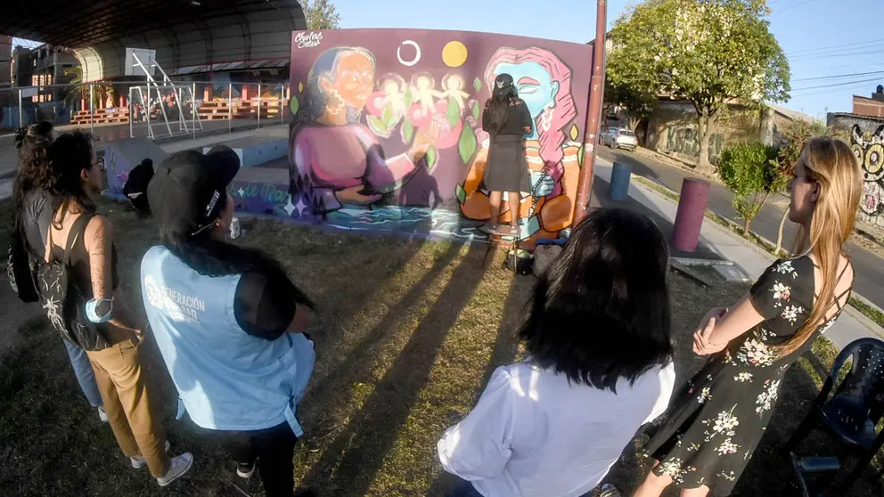 Mural realza reflexión sobre paz, mujeres e igualdad.