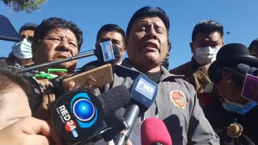 Marcelo Mayta, dirigente alte&ntilde;o. CAPTURA DE VIDEO