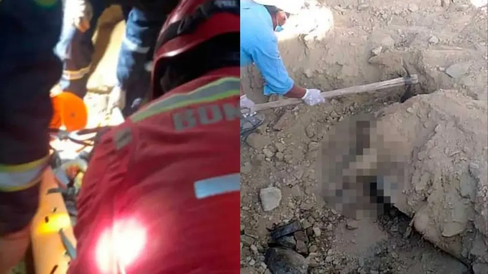 Im&aacute;genes de las tragedias en las que murieron un minero de 40 a&ntilde;os y un comunario, en Potos&iacute;.