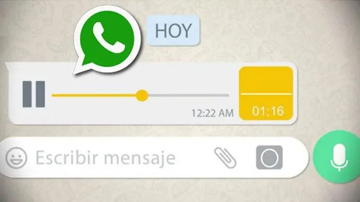 Imagen referencial de un audio enviado por WhatsApp. ANOTICIA2 BOLIVIA