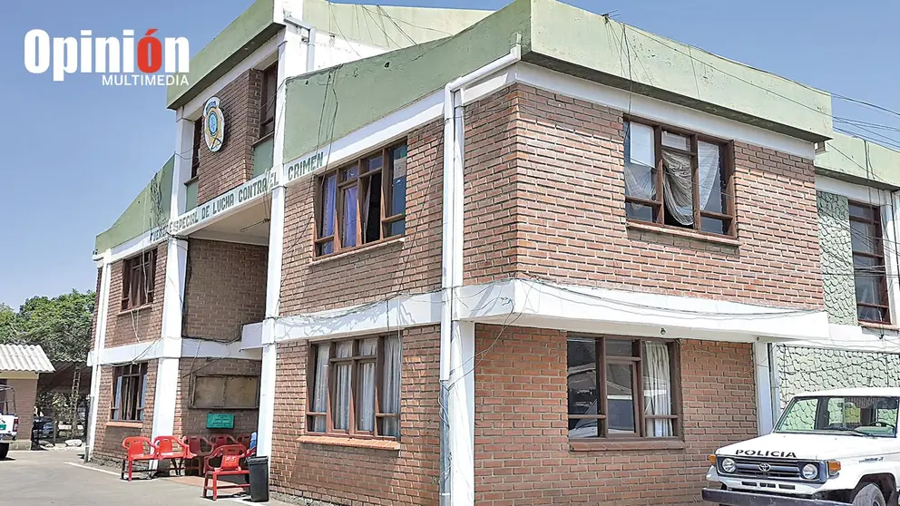 Una vista de la infraestructura de la FELCC de Cochabamba./ ARCHIVO