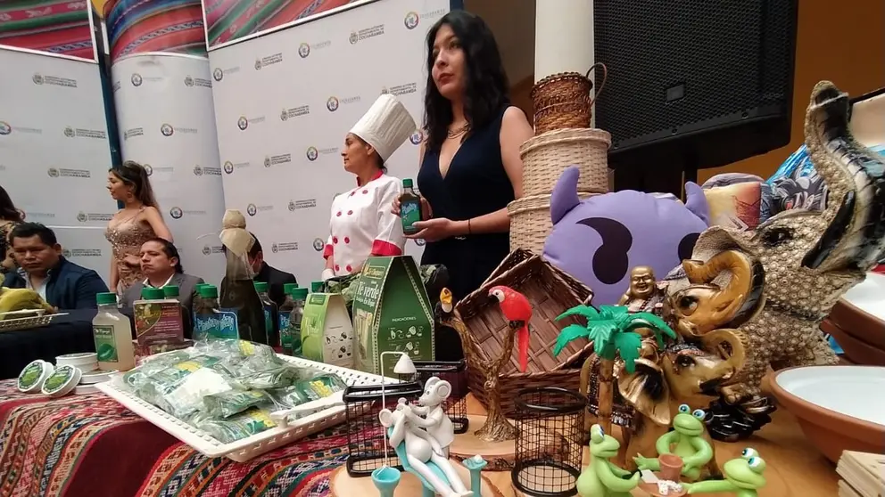 El lanzamiento del Festival de la Coca en la Casa de las Culturas, este 30 de mayo. DICO SOL&Iacute;S