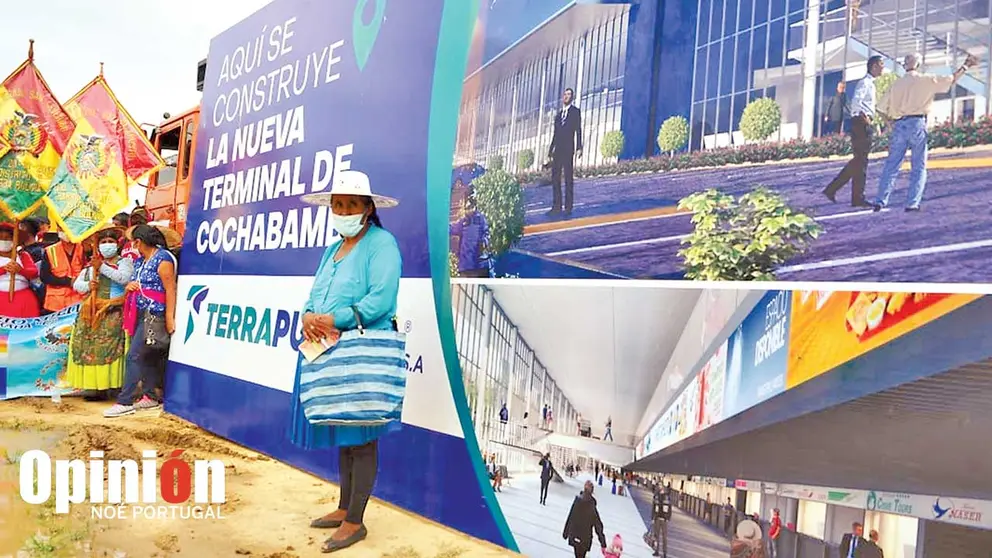 El acto en el que se anunció la construcción de la terminal. NOÉ PORTUGAL