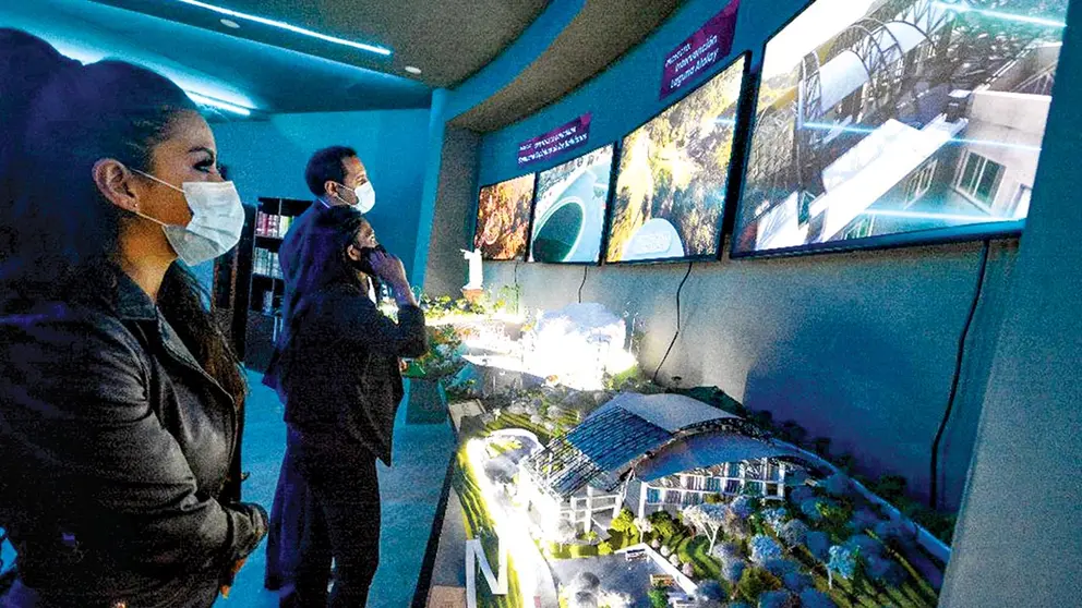 Stand de la Alcaldía de Cochabamba en Feicobol 2021. ARCHIVO