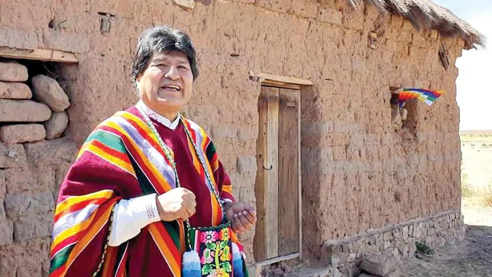 El expresidente y líder del MAS, Evo Morales, llegó a su casa en Orinoca (Oruro). EL DEBER