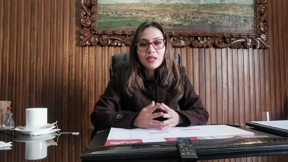 La presidenta del Concejo Municipal de Cochabamba, este 8 de junio. MELISSA REVOLLO