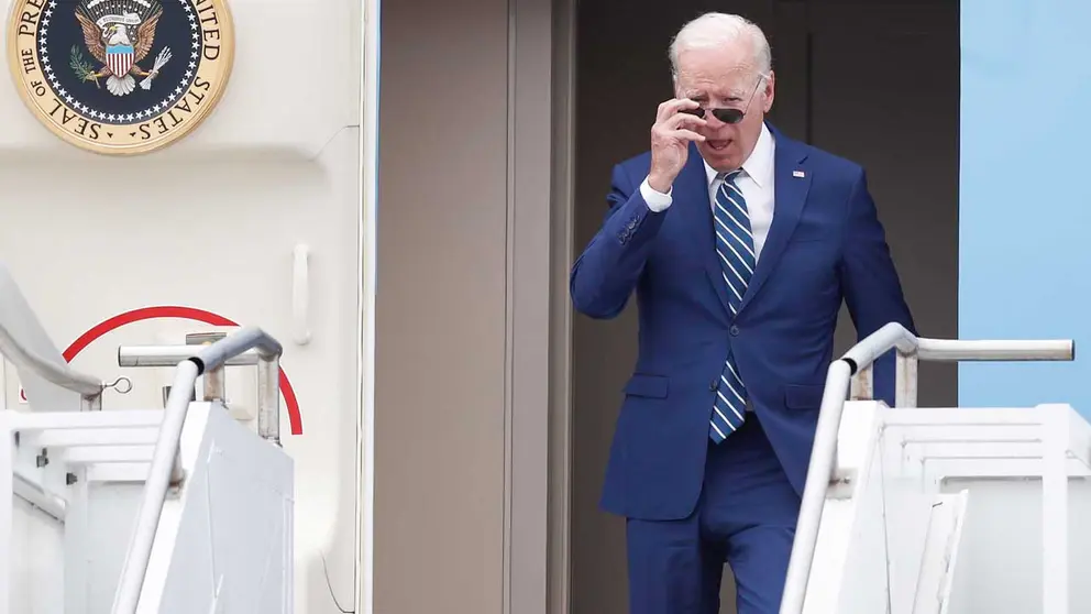 El presidente de Estados Unidos, Joe Biden, aterrizó este miércoles en Los Ángeles. EFE