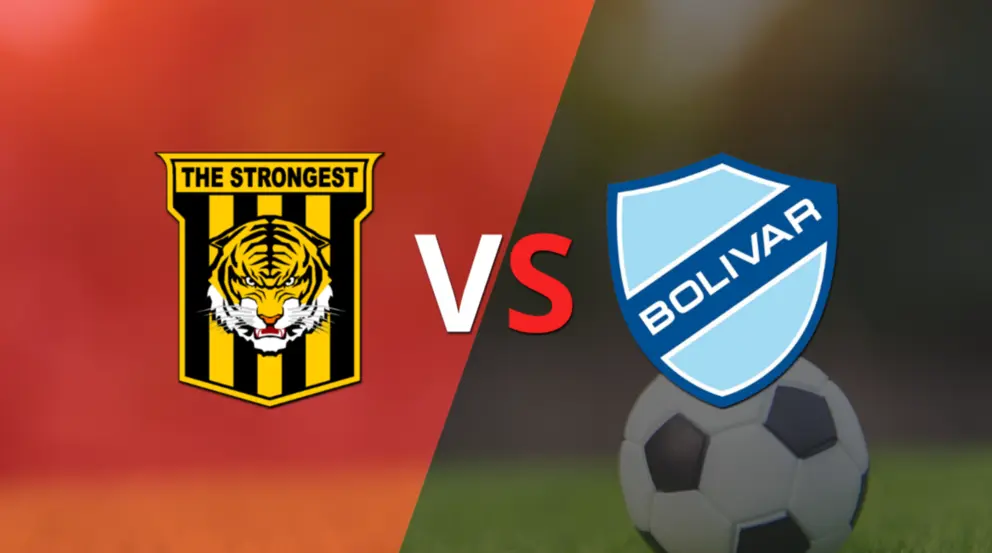 Escudos de los equipos de The Strongest y Bol&iacute;var. INFOBAE